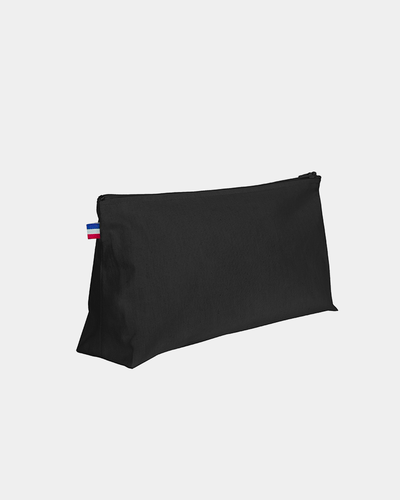 Toilettas made in France, personaliseerbaar - Zwart